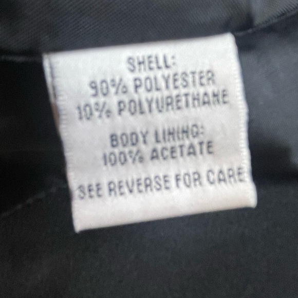 IZZI Fall Black Rain Coat - Sz Medium - Picture 7 of 8